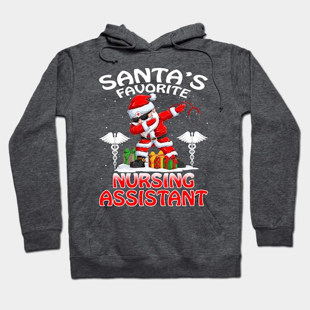 Santas Favorite Nursing Assistant Christmas T Shir Hoodie by intelus